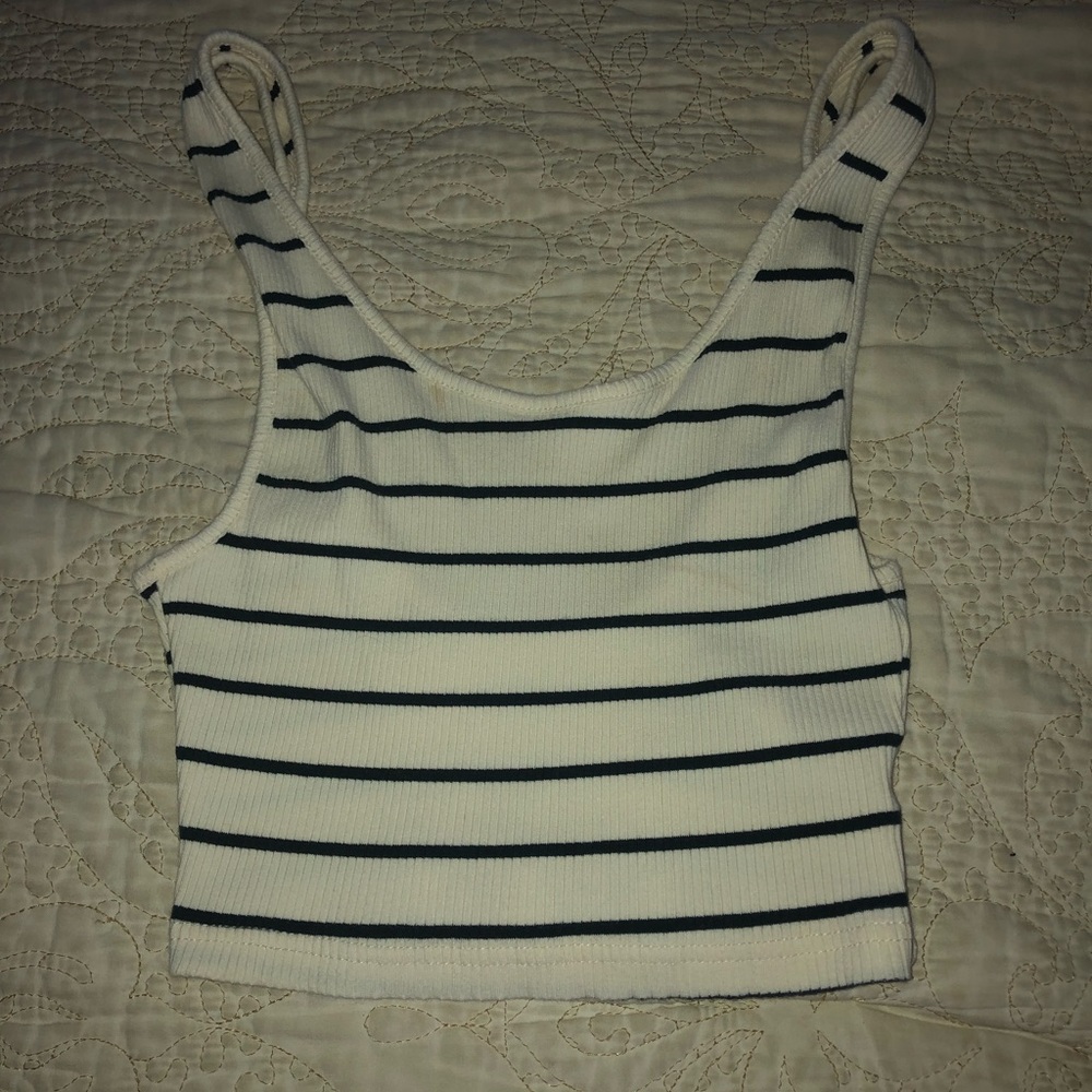 Stripped Crop Tank